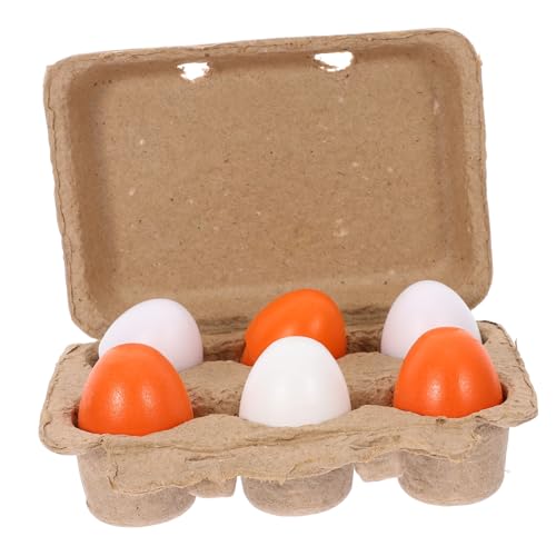 VANZACK Miniatur Eier Modelle Realistisch Simulierte Spiel Eier für DIY Essensspielzeug für Kleinkinder und Mädchen Kreative Dekoration von VANZACK