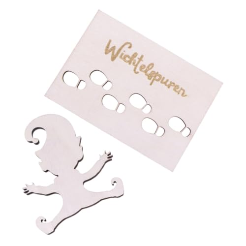 VANZACK Miniatur Fußabdruck Schablone aus Holz Kompakt und Handgefertigt für Weihnachtsdeko DIY Bastelprojekte Puppenhaus und Festliche Wohnraumgestaltung VANZACK Miniatur Fußabdruck Schablone aus Holz Kompakt und Handgefertigt für Weihnachtsdeko DIY Bastelprojekte Puppenhaus und Festliche Wohnraumgestaltung von VANZACK