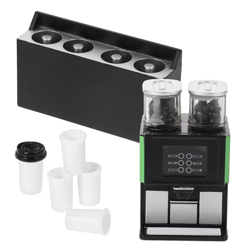 VANZACK Miniatur Kaffeemaschine für Puppenhaus Realistische Küchen Dekoration mit Tassen Möbel Zubehör für Kreative Spielwelten und DIY Projekte VANZACK Miniatur Kaffeemaschine für Puppenhaus Realistische Küchen Dekoration mit Tassen Möbel Zubehör für Kreative Spielwelten und DIY Projekte von VANZACK