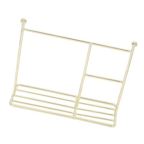 VANZACK Miniatur Kleiderständer für Puppen Hochwertiges Gold Puppenhaus Deko für Puppenkleidung und Spielzeugorganisation von VANZACK