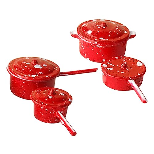 VANZACK Miniatur Küchenutensilien Set Teiliges Rotes Miniatur Kochgeschirr aus Emaille Bruchfestes Puppenhaus Zubehör für DIY Dekoration und Spielerisches Lernen VANZACK Miniatur Küchenutensilien Set Teiliges Rotes Miniatur Kochgeschirr aus Emaille Bruchfestes Puppenhaus Zubehör für DIY Dekoration und Spielerisches Lernen von VANZACK