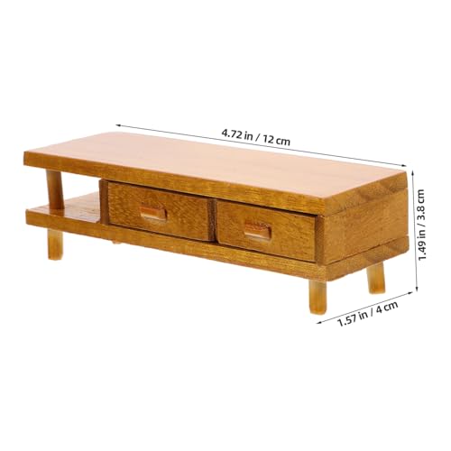 VANZACK Miniatur Puppenhaus Tv Schrank Holzmodell Dekoratives Miniatur Ornament für Puppenhaus Wohnzimmermöbel Realistisches Zubehör für Minihäuser und Landschaftsdekoration VANZACK Miniatur Puppenhaus Tv Schrank Holzmodell Dekoratives Miniatur Ornament für Puppenhaus Wohnzimmermöbel Realistisches Zubehör für Minihäuser und Landschaftsdekoration von VANZACK