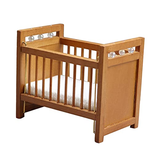 VANZACK Miniatur Puppenhausbett mit Weißer Matratze Hölzernes Mini Kinderzimmer Zubehör Dekoratives Modellbett für DIY Puppenhaus Kindgerechtes Mini Haus Accessoire Geschenkidee VANZACK Miniatur Puppenhausbett mit Weißer Matratze Hölzernes Mini Kinderzimmer Zubehör Dekoratives Modellbett für DIY Puppenhaus Kindgerechtes Mini Haus Accessoire Geschenkidee von VANZACK