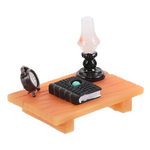 VANZACK Miniatur Schreibtisch Modell mit Büchern Realistisches Miniaturmöbel für Puppenhaus Dekoration Detailgetreuer Kleiner Schreibtisch als DIY Zubehör für Miniatur Szenen VANZACK Miniatur Schreibtisch Modell mit Büchern Realistisches Miniaturmöbel für Puppenhaus Dekoration Detailgetreuer Kleiner Schreibtisch als DIY Zubehör für Miniatur Szenen von VANZACK