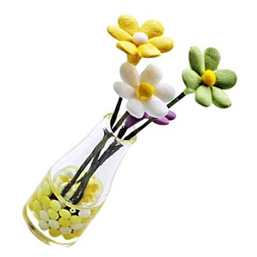 VANZACK Miniaturblumenvase Für Puppenhaus Tischdekorationen Winzige Spielsachen Dekorative Harzpuppenblumen Für Kreative Mikrolandschaften Für Puppenhaus Zubehör von VANZACK
