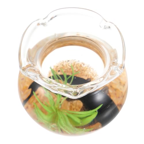 VANZACK Miniatur Fischtank Modell für Puppenhäuser Goldfischbecken Kleiner Aquarium Zubehör für Miniaturgarten und Schreibtischdekoration VANZACK Miniatur Fischtank Modell für Puppenhäuser Goldfischbecken Kleiner Aquarium Zubehör für Miniaturgarten und Schreibtischdekoration von VANZACK