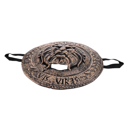 VANZACK Mittelalterlicher Spiel Schild Stabilem Kunststoff Leichtes Cosplay Accessoire für Robustes Rollenspiel Prop für Halloween Karneval und Faschingsparty VANZACK Mittelalterlicher Spiel Schild Stabilem Kunststoff Leichtes Cosplay Accessoire für Robustes Rollenspiel Prop für Halloween Karneval und Faschingsparty von VANZACK