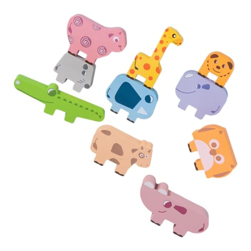 VANZACK Montessori Holzspielzeug Tiere Stapelspiel Motorikspielzeug Lernspielzeug für Pädagogisches Balancespiel zur Kognitiver Fähigkeiten und Feinmotorischer Entwicklung VANZACK Montessori Holzspielzeug Tiere Stapelspiel Motorikspielzeug Lernspielzeug für Pädagogisches Balancespiel zur Kognitiver Fähigkeiten und Feinmotorischer Entwicklung von VANZACK