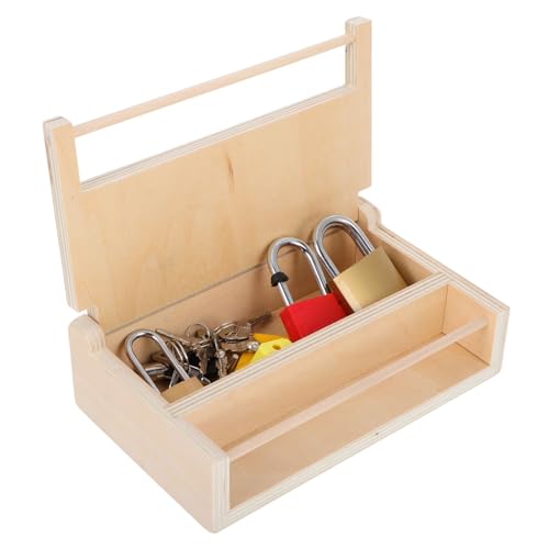 VANZACK Montessori Schloss Und Schlüsselspielzeugset Für Jahren Pädagogisches Holzspielzeug Feinmotorik Und Konzentration Für Praktische VANZACK Montessori Schloss Und Schlüsselspielzeugset Für Jahren Pädagogisches Holzspielzeug Feinmotorik Und Konzentration Für Praktische von VANZACK