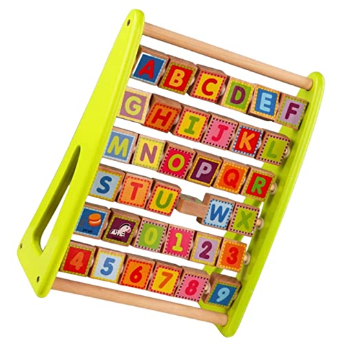 VANZACK Multifunktionales Lernspielzeug Für Holzbuchstaben Und Alphabet Lernspielzeug Mit Bunten Bildungsspielzeug Für Vorschulkinder Tischspielzeug Für Jahre von VANZACK