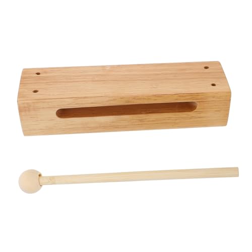 VANZACK Musikalischer Holzblock Percussion Instrument Musikspielzeug Holz Schlaginstrument Pädagogisch Sicher und Langlebig für Rhythmusübungen und Früherziehung von VANZACK