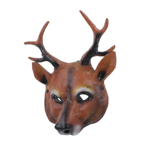 VANZACK PU Deer Design Maske Für Halloween Und Weihnachten Dekorative Party Maske Für Aufführungen Tiermaske Für Kostüm Events Und Cosplay von VANZACK
