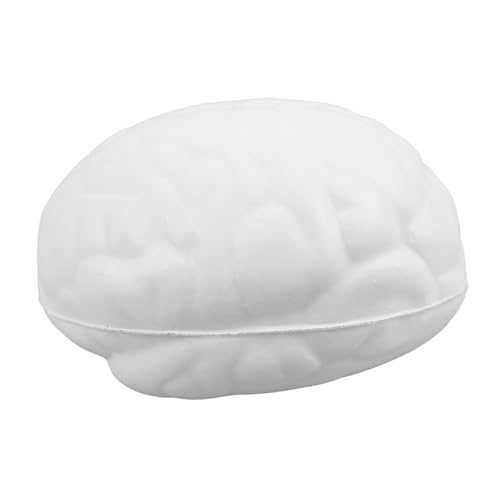 VANZACK PU Gehirn Stressball Antistressspielzeug Handgriff Tragbar Stressabbau für Erwachsene Entspannung und Handübung von VANZACK