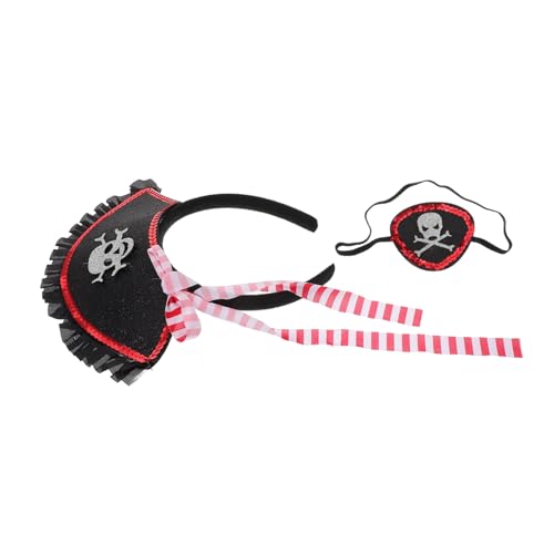 VANZACK Piraten Kostüm Set für Halloween mit Stirnband Augenmaske und Haaraccessoires Strapazierfähigem Material für Erwachsene für Piraten Mottopartys VANZACK Piraten Kostüm Set für Halloween mit Stirnband Augenmaske und Haaraccessoires Strapazierfähigem Material für Erwachsene für Piraten Mottopartys von VANZACK