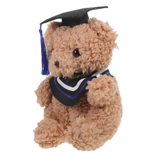 VANZACK Plüsch Abschlussbär mit Doktorhut Kuscheltier für Graduierung Niedliches zum Abschluss Blaue Farbe Hochwertiges Plüschmaterial als Erinnerungsstück für Absolventen VANZACK Plüsch Abschlussbär mit Doktorhut Kuscheltier für Graduierung Niedliches zum Abschluss Blaue Farbe Hochwertiges Plüschmaterial als Erinnerungsstück für Absolventen von VANZACK