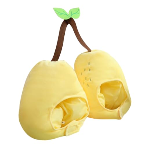 VANZACK Plüsch Doppelkopf Birnen-Kopfbedeckung für Interaktives Kostüm-accessoire für Themenpartys Wiederverwendbares Cosplay-headgear für Erwachsene und Witzige Verkleidung für Foto und VANZACK Plüsch Doppelkopf Birnen-Kopfbedeckung für Interaktives Kostüm-accessoire für Themenpartys Wiederverwendbares Cosplay-headgear für Erwachsene und Witzige Verkleidung für Foto und von VANZACK