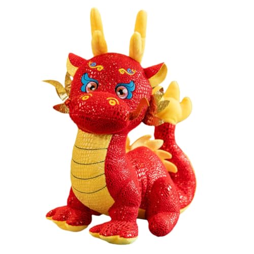 VANZACK Plüsch Drachenspielzeug Große Kuscheltiere Cartoon Drachen Plüschpuppe Dekoration Und Neujahrsgeschenk Für Drachenliebhaber von VANZACK