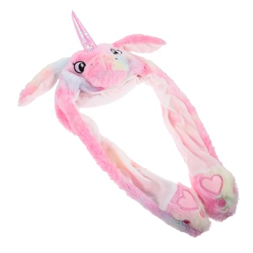 VANZACK Plüsch Einhorn Mütze mit Beweglichen Ohren Lustiger Cosplay Partyhut Weiches Kuscheltier Tierhut für Karneval Halloween Kostüm und Alltag VANZACK Plüsch Einhorn Mütze mit Beweglichen Ohren Lustiger Cosplay Partyhut Weiches Kuscheltier Tierhut für Karneval Halloween Kostüm und Alltag von VANZACK