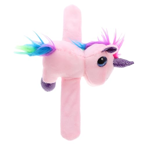VANZACK Plüsch Einhorn Schlagarmband Für Dekoratives Slap Armband Kuscheltier Partyspielzeug Für Farbenfroh von VANZACK