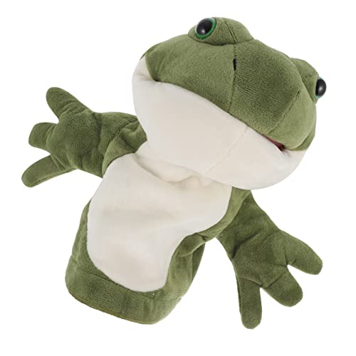 VANZACK Plüsch Frosch Handpuppe Weiche Handpuppe für Eltern Junge Mädchen Interaktion Lebendige Froschform zum Rollenspiel und Geschichtenerzählen für Kindergeburtstag VANZACK Plüsch Frosch Handpuppe Weiche Handpuppe für Eltern Junge Mädchen Interaktion Lebendige Froschform zum Rollenspiel und Geschichtenerzählen für Kindergeburtstag von VANZACK