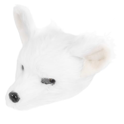 VANZACK Plüsch Fuchs Maske Halbgesicht Realistische Cosplay Tiermaske mit Elastischem Band für Halloween Karneval Maskerade Party Zubehör VANZACK Plüsch Fuchs Maske Halbgesicht Realistische Cosplay Tiermaske mit Elastischem Band für Halloween Karneval Maskerade Party Zubehör von VANZACK