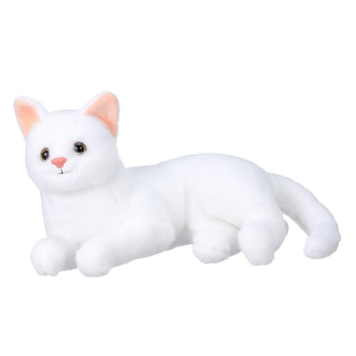 VANZACK Plüsch Katzenpuppe Weiß Cartoon Design Kuscheltier Kinderzimmer Dekoration Sofa Ornament von VANZACK
