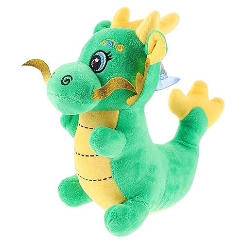 VANZACK Plüsch Mit Saugnapf Und Lanyard Für Jahr des Drachen Niedliches Stofftier Als Glücksbringer Und Dekoration Für Erwachsene von VANZACK