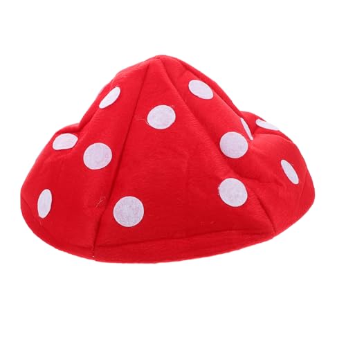 VANZACK Plüsch Pilz Mütze Lustiger Cartoon Hut für Frauen und Weicher Beret Cosplay Party Hut Verstellbar für Karneval Bühnenauftritte und Festliche Anlässe Rot Klein VANZACK Plüsch Pilz Mütze Lustiger Cartoon Hut für Frauen und Weicher Beret Cosplay Party Hut Verstellbar für Karneval Bühnenauftritte und Festliche Anlässe Rot Klein von VANZACK