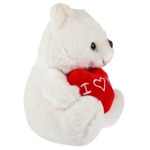 VANZACK Plüschbär mit Herz Flauschiges Kuscheltier für Valentinstag und Hochzeitsfeiern als oder Dekoration für Kinderzimmer und Cafés von VANZACK