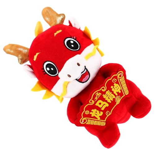 VANZACK Plüschdrache Chinesisches Neujahrs Maskottchen Glücksbringer Stofftier Dekoration für Zuhause Sofa Büro Frühlingsfest VANZACK Plüschdrache Chinesisches Neujahrs Maskottchen Glücksbringer Stofftier Dekoration für Zuhause Sofa Büro Frühlingsfest von VANZACK