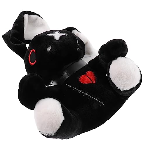 VANZACK Plüschhase Halloween Goth Kaninchen Lustiges Kuscheltier Mit Großen Für Halloween Und Sammler Von Hasen Kuscheltiere von VANZACK