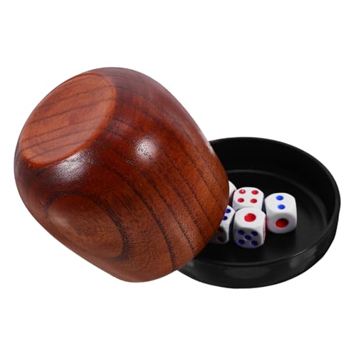VANZACK Professionelles Würfelbecher Set aus Robustem Holz mit Würfeln rutschfest und Stoßfest für Gesellschaftsspiele Party und Tischspiele Kompakt und Leicht für Unterwegs VANZACK Professionelles Würfelbecher Set aus Robustem Holz mit Würfeln rutschfest und Stoßfest für Gesellschaftsspiele Party und Tischspiele Kompakt und Leicht für Unterwegs von VANZACK
