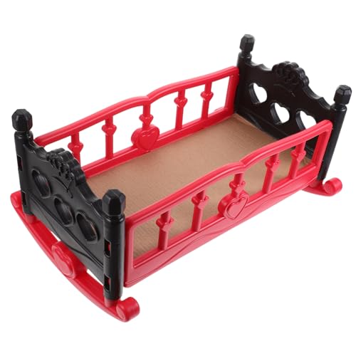 VANZACK Puppenbett Für Babypuppen Rote Puppenkrippe Für Rollenspiele Und Kreative Spielstunden Puppenmöbel Für Jahren Puppenhaus Zubehör VANZACK Puppenbett Für Babypuppen Rote Puppenkrippe Für Rollenspiele Und Kreative Spielstunden Puppenmöbel Für Jahren Puppenhaus Zubehör von VANZACK