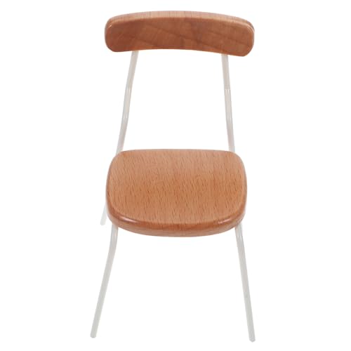 VANZACK Puppenhaus Esstisch Stuhl Modell Realistischer Ministuhl Weißes Design für DIY Mini Häuser und Dekoration für Puppenhauszubehör Maßstab von VANZACK