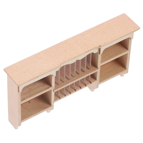 VANZACK Puppenhaus Möbel Miniatur Holz Hängeschrank Vintage Stil Wohnzimmer Kleiner Schrank Miniaturmöbel für Puppenhaus Dekoration Modell von VANZACK
