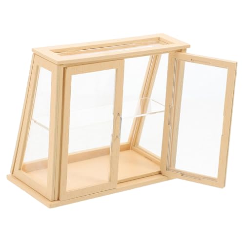 VANZACK Puppenhaus Vitrine Transparenter Kuchenschrank für Dekoration von Häusern Platzsparend und Farbenfroh von VANZACK