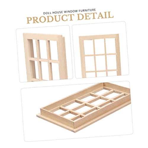 VANZACK Puppenhaus Zubehör Langlebiges DIY Modellfenster Realistische Gestaltung Verarbeitung für Kreatives Bauen und Dekorative Miniaturmöbel VANZACK Puppenhaus Zubehör Langlebiges DIY Modellfenster Realistische Gestaltung Verarbeitung für Kreatives Bauen und Dekorative Miniaturmöbel von VANZACK