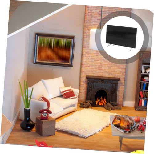 VANZACK Puppenhaus Zubehör Realistisches Tv Modell für Modernes Wohnzimmer Langlebige Miniatur Tv Monitor Deko für Puppenstube und Arbeitszimmer VANZACK Puppenhaus Zubehör Realistisches Tv Modell für Modernes Wohnzimmer Langlebige Miniatur Tv Monitor Deko für Puppenstube und Arbeitszimmer von VANZACK