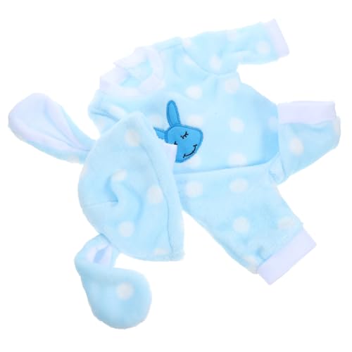 VANZACK Puppenkleidung Niedlicher Hasen Schlafanzug mit Schuhen Weiche Puppen Pyjamas Dekoratives Outfit für Doll als von VANZACK
