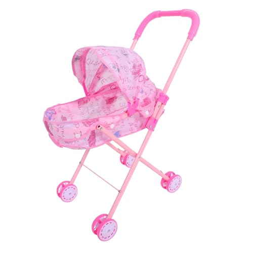VANZACK Puppenwagen Faltbarer Kinderwagen Für Rollenspiele Mit Sonnendach Für Puppenwagen Für Junge Mädchen Kinderwagen Für Kreative Partys von VANZACK