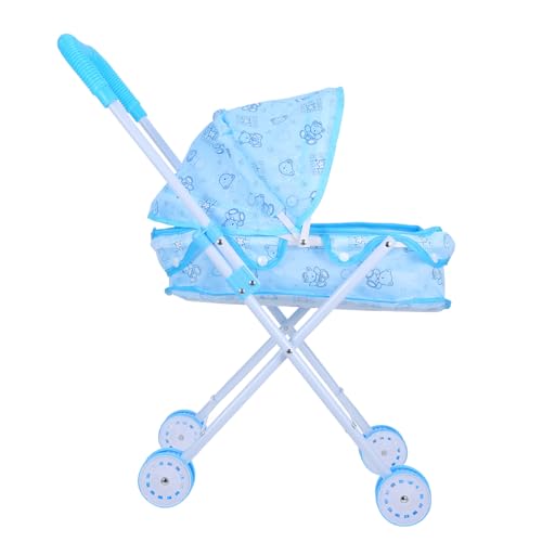 VANZACK Puppenwagen Für Blauer Bär Puppenwagen Für Realistisch Gestalteter Kinderwagen Für Babypuppen Puppenhaus VANZACK Puppenwagen Für Blauer Bär Puppenwagen Für Realistisch Gestalteter Kinderwagen Für Babypuppen Puppenhaus von VANZACK