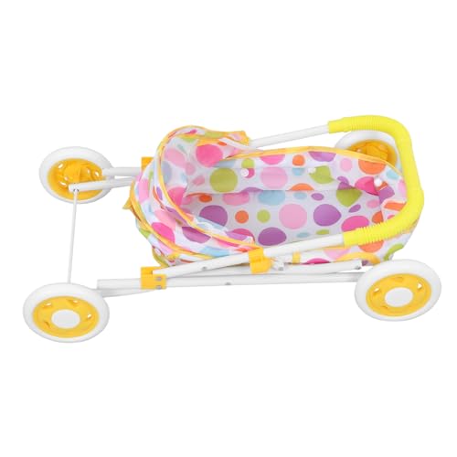 VANZACK Puppenwagen Tragbarer Kinderwagen Für Puppen Zubehör Für Puppenhaus Und Jungen Jahren Modellwagen von VANZACK