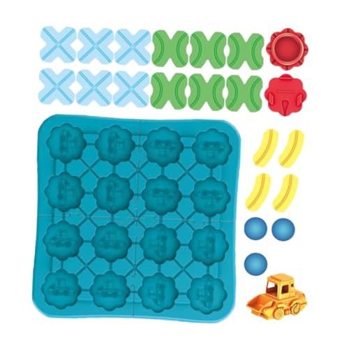 VANZACK Puzzle Set für Kleinkinder mit Frei Zusammenstellbarer Fahrzeugbahn Kognitive durch Kreatives Denken Kindersicheres Material Lernspielzeug für Jahre Pädagogisches von VANZACK
