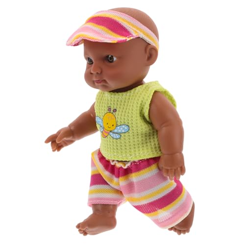 VANZACK Realistische Große Schwarze Babypuppe Aus Vinyl Für Kleinkinder Weiche Und Detailreiche Nachbildung Eines Neugeborenen Für Jungen Und Mädchen Zum Spielen Oder Sammeln von VANZACK