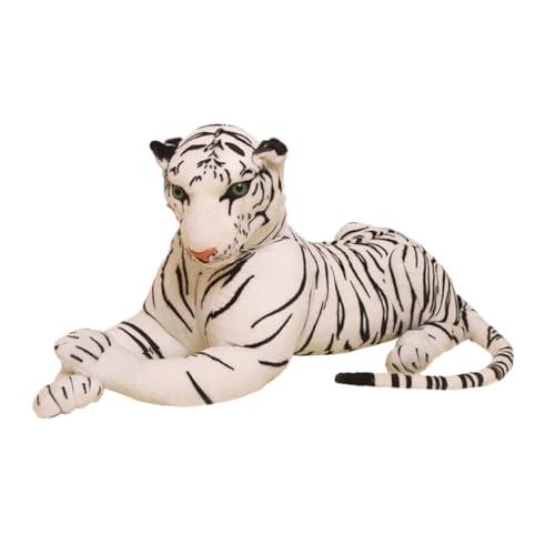VANZACK Realistisches Plüschtier Weißer Tiger Kuscheltier Simulation Tierstoffpuppe Weiche Tierdekoration für Schlafzimmer Wohnzimmer Geschenkidee für Erwachsene VANZACK Realistisches Plüschtier Weißer Tiger Kuscheltier Simulation Tierstoffpuppe Weiche Tierdekoration für Schlafzimmer Wohnzimmer Geschenkidee für Erwachsene von VANZACK