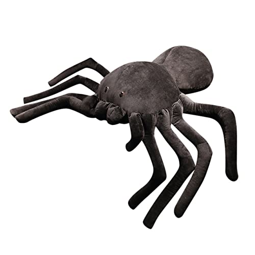 VANZACK Realistisches Spinnen Plüschtier Weiches Stofftier Für Erwachsene Halloween Deko Und Kuscheltier Gruselige Spinne Für Partys Und Schlafzimmer von VANZACK