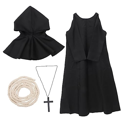 VANZACK Renaissance mit Kapuze Mittelalterliche Priesterrobe für Halloween Cosplay Unisex Kostüm für Party und Karneval Detailreich Verarbeitet Passend für Männer und Frauen VANZACK Renaissance mit Kapuze Mittelalterliche Priesterrobe für Halloween Cosplay Unisex Kostüm für Party und Karneval Detailreich Verarbeitet Passend für Männer und Frauen von VANZACK