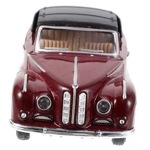 VANZACK Retro Auto Dekoration Detailgetreues Desktop Auto Ornament Für Sammler Braunes Miniaturautomodell Als Geschenkidee von VANZACK
