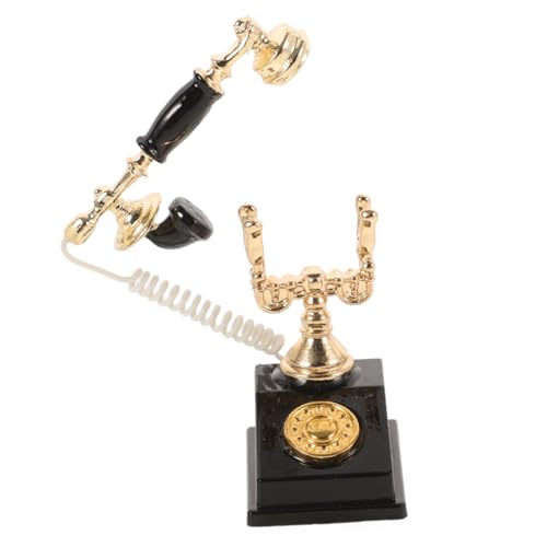 VANZACK Retro Tischtelefon Für Puppenhaus Und Wohnzimmereinrichtung Puppenmöbel Aus Schwarz Nostalgisches Design VANZACK Retro Tischtelefon Für Puppenhaus Und Wohnzimmereinrichtung Puppenmöbel Aus Schwarz Nostalgisches Design von VANZACK