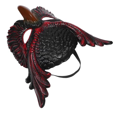 VANZACK Rote Eulen-maske Halbgesichts Tier-masquerade Maske für Halloween Karneval Cosplay Fasching Party Dress-up Bühnenauftritt Erwachsene und Jugendliche VANZACK Rote Eulen-maske Halbgesichts Tier-masquerade Maske für Halloween Karneval Cosplay Fasching Party Dress-up Bühnenauftritt Erwachsene und Jugendliche von VANZACK